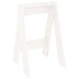 Pallar 2 st vit 40x40x60 cm massiv furu
