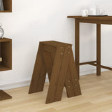 Pallar 2 st honungsbrun 40x40x60 cm massiv furu