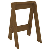 Pallar 2 st honungsbrun 40x40x60 cm massiv furu