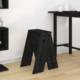 Pallar 2 st svart 40x40x60 cm massiv furu