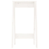 Pallar 2 st vit 40x40x75 cm massiv furu