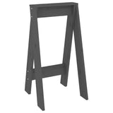 Pallar 2 st grå 40x40x75 cm massiv furu