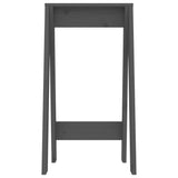 Pallar 2 st grå 40x40x75 cm massiv furu