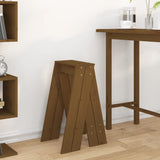 Pallar 2 st honungsbrun 40x40x75 cm massiv furu