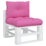 Dynor till pallsoffa 2 st rosa Oxford-tyg