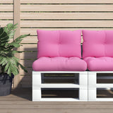 Dynor till pallsoffa 2 st rosa Oxford-tyg