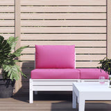 Dynor till pallsoffa 2 st rosa Oxford-tyg