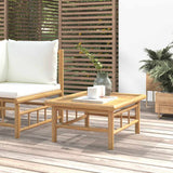 Trädgårdsbord 65x55x30 cm bambu