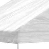 Paviljong med tak vit 5,88x2,23x3,75 m polyeten