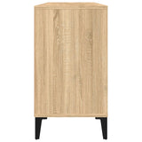 Tvättställsskåp sonoma-ek 80x33x60 cm konstruerat trä