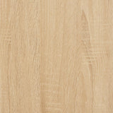 Tvättställsskåp sonoma-ek 80x33x60 cm konstruerat trä