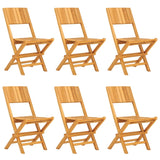 Matgrupp för trädgården 7 delar massiv teak