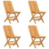 Matgrupp för trädgården 5 delar massiv teak