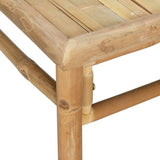 Loungegrupp 8 delar ljusgråa dynor bambu