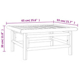 Loungegrupp 5 delar taupe dynor bambu
