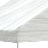 Paviljong med tak vit 15,61x5,88x3,75 m polyeten