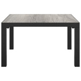 Loungebord grå 55x55x31 cm DPC och stål