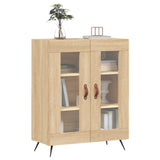 Skänk sonoma-ek 69,5x34x90 cm konstruerat trä