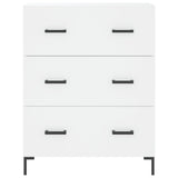 Skåp vit 69,5x34x90 cm konstruerat trä