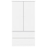 Klädskåp ALTA vit 90x55x170 cm massiv furu