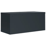 Dokumentskåp antracit 90x40x110 cm stål