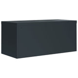 Dokumentskåp antracit 90x40x145 cm stål