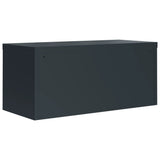 Dokumentskåp antracit 90x40x240 cm stål