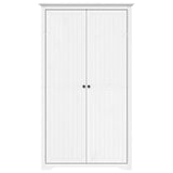 Klädskåp BODO vit 99x53,5x173 cm massiv furu