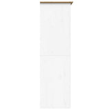 Klädskåp BODO vit och brun 99x53,5x173 cm massiv furu