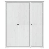 Klädskåp BODO vit 146x53,5x173 cm massiv furu