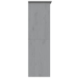 Klädskåp BODO grå 146x53,5x173 cm massiv furu