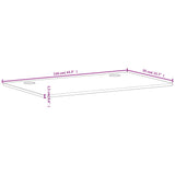 Bordsskiva 110x55x1,5 cm massivt bokträ