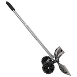 Snöskyffel med utdragbart handtag svart 66 cm stålblad