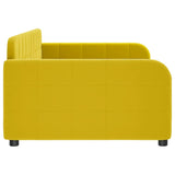 Dagbädd gul 90x200 cm sammet