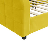 Dagbädd gul 90x200 cm sammet
