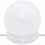 Sminkbord med LED svart 96x40x142 cm