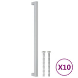 Skåphandtag 10 st silver 320 mm rostfritt stål
