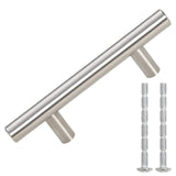 Skåphandtag 10 st silver 64 mm rostfritt stål