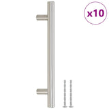 Skåphandtag 10 st silver 128 mm rostfritt stål