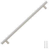 Skåphandtag 5 st silver 320 mm rostfritt stål