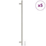 Skåphandtag 5 st silver 480 mm rostfritt stål