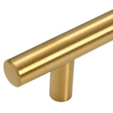 Skåphandtag 10 st guld 64 mm rostfritt stål