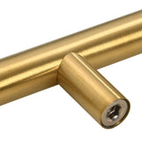 Skåphandtag 10 st guld 64 mm rostfritt stål