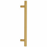 Skåphandtag 10 st guld 160 mm rostfritt stål