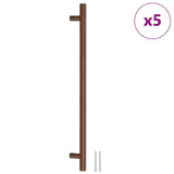Skåphandtag 5 st brons 320 mm rostfritt stål