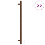Skåphandtag 5 st brons 480 mm rostfritt stål