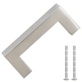 Skåphandtag 10 st silver 64 mm rostfritt stål