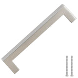 Skåphandtag 10 st silver 128 mm rostfritt stål