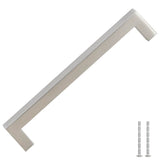 Skåphandtag 10 st silver 160 mm rostfritt stål