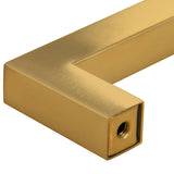 Skåphandtag 5 st guld 320 mm rostfritt stål